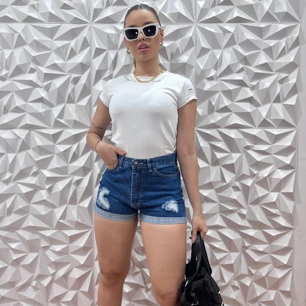 Short Dama Clasico Oscuro