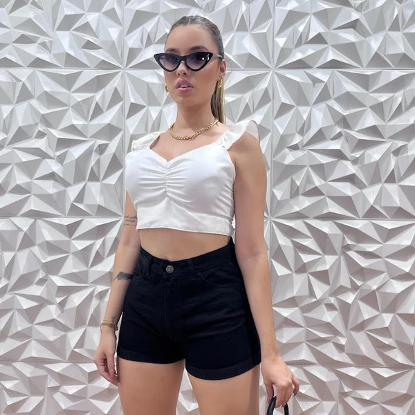 Short Dama Clasico Negro